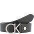  Cinturón con logotipo CK de cuero Modelo black | 75 cm