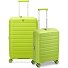  B-Flying 4 ruedas Juego de maletas 2 piezas con pliegue de expansión Modelo cyber lime