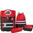  Perfecto Juego de mochilas escolares 5 piezas Modelo Gradient Red