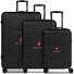  Bologna 4 ruedas Juego de maletas 3 piezas Modelo black