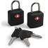  Paquete de 2 cerraduras Prosafe TSA Modelo black