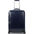  Trolley de piel cuadrado azul de 4 ruedas con compartimento para portátil de 55 cm Modelo night blue