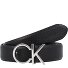 CK Logo Cinturón Piel Modelo black | 80 cm