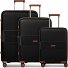  Eco Edition 02 4 ruedas Set de maletas 3 piezas Con fuelle expandible Modelo black