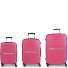  Shinyuu 4 ruedas Juego de maletas 3 piezas con pliegue de expansión Modelo rosa