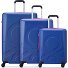  x United Colors of Benetton Fabrica Juego de maletas de 4 ruedas 3 pcs. Modelo blue