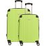  Lugano 4 ruedas Juego de maletas 2 piezas Modelo schwarz-lime