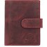  Billetera original vintage de cuero RFID 8 cm Modelo rusty red