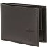  Leather Cartera Bloqueo RFID Piel natural 11 cm Modelo braun-freedom cross