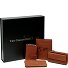  Estuche de regalo de 4 tarjetas de crédito de cuero de 7 cm Modelo cognac