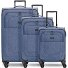  Essentials 12 THREE SET 4 ruedas Set de maletas 3 piezas Con fuelle expandible Modelo blue 2