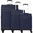  Travel Line 9504 4 ruedas Juego de maletas 3 piezas con pliegue de expansión Modelo navy