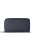  Billetero Bologna Piel XL Doble Cremallera RFID 20 cm Modelo navy