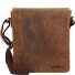  Bolsa de hombro vintage de cuero de 23 cm Modelo braun