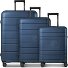  Essentials 11 4 ruedas Set de maletas 3 piezas Con fuelle expandible Modelo midnight blue