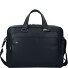  Maletín cuadrado negro Piel 40 cm Compartimento para portátil Modelo nero