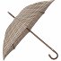  Paraguas de palo de castaño 91 cm Modelo check beige-brown