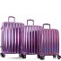  Astro 4 ruedas Juego de maletas 3 piezas con pliegue de expansión Modelo purple