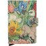  Estuche para tarjetas de crédito Art RFID de cuero 6 cm Modelo bouquet