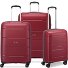  Galaxy 4 ruedas Juego de maletas 3 piezas Modelo dark red