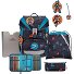  Juego de mochilas escolares ErgoFlex 5pcs. Modelo Ninja Fighter