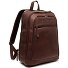  Wax Pull Up Mochila de negocios Piel 39 cm Compartimento para el portátil Modelo brown