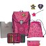  ErgoFlex Max Superflash Juego de mochilas escolares 5 piezas Modelo neon star