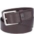  Cinturón casual de cuero Modelo ebony | 90 cm