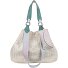  Limited Painted Straw Bolsa de hombro 43 cm Modelo silver jade