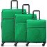  x United Colors of Benetton Colour Block Juego de maletas de 4 ruedas 3 pcs. Modelo green