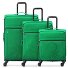  x United Colors of Benetton Colour Block Juego de maletas de 4 ruedas 3 pcs. Modelo green