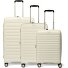 Travel Line 4700 4 ruedas Juego de maletas 3 piezas con pliegue de expansión Modelo cream white