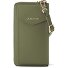  Bologna Cartera de piel con cremallera Funda para teléfono móvil Piel 19 cm Modelo olive