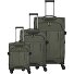  Briize 4 ruedas Juego de maletas 3 piezas con pliegue de expansión Modelo khaki
