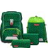  Basis Juego de mochilas escolares 4 piezas Modelo Green Graphics