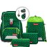  Basis Juego de mochilas escolares 4 piezas Modelo Green Graphics