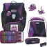  Alpha Juego de mochilas escolares 5 piezas Modelo Pink Pixel