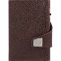  Funda para tarjetas de crédito Click & Slide Cartera de piel RFID 6,5 cm Modelo brown-brown