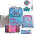  ErgoFlex Tiny Juego de mochilas escolares 6 piezas Modelo Happy Pixel