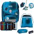  Genius Exklusiv Safety Light Juego de mochilas escolares Modelo Polar Blue