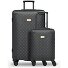  Palermo 4 ruedas Set de maletas 2 piezas Modelo black 1