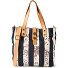  Genziana Bolsa de compras 22 cm Modelo righe blu-moro