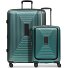  Juego de maletas Essentials 14 de 4 ruedas Compartimento para portátil de 2 piezas con pliegue extensible Modelo pearl-green metallic