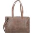 Bolso de hombro de cuero puro 43 cm Compartimento para portátil Modelo taupe