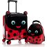  Kids 4-Rollen Kofferset 2tlg. Modelo lady bug