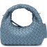  Greta Micro weave Bolso Piel 20 cm Modelo celeste