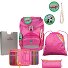  Juego de mochilas escolares ErgoFlex Eco 5pcs. Modelo Pink Planet