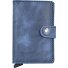  Miniwallet Vintage Estuche para tarjetas de crédito Cartera de piel RFID 6,5 cm Modelo vintageblue