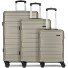  New York 2.0 4 ruedas Juego de maletas 3 piezas Modelo champagner-metallic