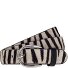  Cinturón Piel Modelo white-black | 100 cm